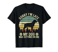 Désolé, Je suis en Retard, Mon Chien était Assis sur Moi, Labrador T-Shirt Graphique avec Valeur