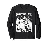 Désolé, Je suis en Retard, The Mountain Was Calling Funny Snowboard Manche Longue