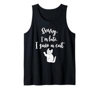 Désolé, Je suis, J'Ai vu Un Chat Funny Tee Cute Débardeur