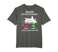 Désolé, je Suis sur Une Autre Ligne Cadeau Pour Pêcheur T-Shirt
