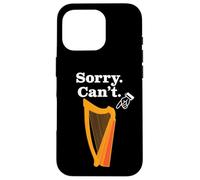 Désolé J'peux pas ou Humour Harpe Celtique de Fier Harpiste Coque pour iPhone 16 Pro
