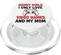 Désolé Les Filles, Je n'aime Que Les Jeux vidéo et ma mère PopSockets PopGrip pour MagSafe