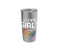 Désolé, les filles, je suis gay Gobelet isotherme en acier inoxydable double paroi