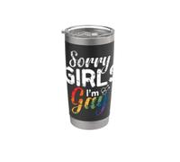 Désolé, les filles, je suis gay Gobelet isotherme en acier inoxydable double paroi