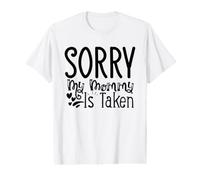 Désolé, Maman est Prise, J'aime Maman Valentine T-Shirt Graphique avec Valeur