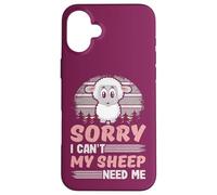 Désolé, Mes Moutons n'ont-Ils Pas Besoin de Moi ? du bétail drôle Coque pour iPhone 16 Plus