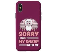 Désolé, Mes Moutons n'ont-Ils Pas Besoin de Moi ? du bétail drôle Coque pour iPhone X/XS