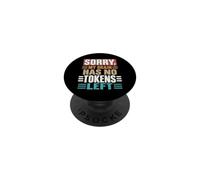 Désolé, Mon Cerveau n'a Plus de jetons. AI Vibe Coding Funny PopSockets PopGrip Adhésif