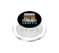 Désolé, Mon Cerveau n'a Plus de jetons. AI Vibe Coding Funny PopSockets PopGrip pour MagSafe