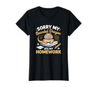 Désolé, Mon Dragon Barbu a mangé Mes devoirs Un lézard Barbu drôle T-Shirt Graphique avec Valeur, Femme, Noir, L