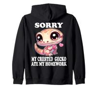 Désolé, Mon Gecko à crête a mangé Mes devoirs drôles Sweat à Capuche