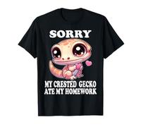 Désolé, Mon Gecko à crête a mangé Mes devoirs drôles T-Shirt