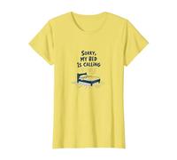 Désolé, Mon lit Appelle | Ne m'invitez Pas après T-Shirt, Femme, Citron, S