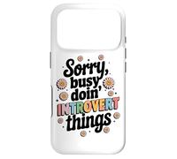 Désolé, occupé à Faire des Choses introverties Coque pour iPhone 17 Pro