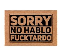 Désolé, Pas De Hablo Drôle Tapis De Bain Antidérapant Absorbant Paillasson Exterieur Facile À Nettoyer Paillasson pour Cuisine Chambre Couloir 40 X 60Cm