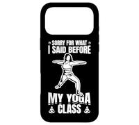 Désolé pour ce Que J'Ai Dit Avant Le Yoga Coque pour iPhone 17 Pro Max