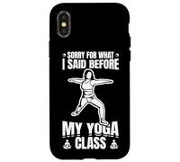 Désolé pour ce Que J'Ai Dit Avant Le Yoga Coque pour iPhone X/XS