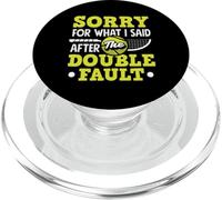 Désolé pour ce Que J'Ai Dit, Double faute d'un Joueur de Tennis PopSockets PopGrip pour MagSafe