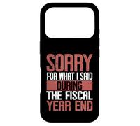 Désolé pour ce Que J'Ai Dit Druing The Fiscal Year End Banker Coque pour iPhone 17 Pro
