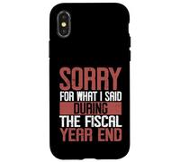 Désolé pour ce Que J'Ai Dit Druing The Fiscal Year End Banker Coque pour iPhone X/XS