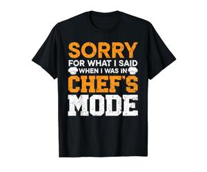 Désolé pour ce Que J'Ai Dit Quand j'étais en Mode Cuisinier T-Shirt Graphique avec Valeur