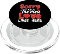 Désolé pour Le désordre Love Lives Here PopSockets PopGrip pour MagSafe