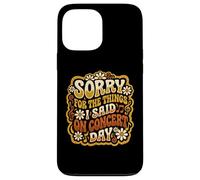 Désolé pour Les Choses Que J'Ai Dites Le Jour du Concert Retro Groovy Coque pour iPhone 13 Pro Max