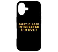 Désolé si Je suis intéressé Coque pour iPhone 17