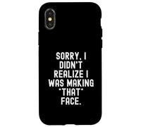 Désolée, Je n'avais Pas réalisé Que Je faisais Cette Grimace avec des Hommes Pleins d'esprit Coque pour iPhone X/XS