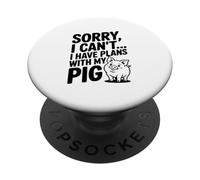 Désolée, Je ne Peux Pas... J'Ai des projets avec Mon Cochon PopSockets PopGrip Adhésif