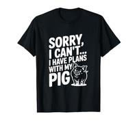 Désolée, Je ne Peux Pas... J'Ai des projets avec Mon Cochon T-Shirt Graphique avec Valeur
