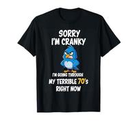 Désolée, je suis grincheuse dans Going Through My Terrible 70's Bird Fun T-Shirt