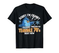 Désolée, je suis grincheuse dans Going Through My Terrible 70's Bird T-Shirt