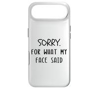 Désolée pour ce Que disait Mon Visage, drôle et Sarcastique Coque pour iPhone Air