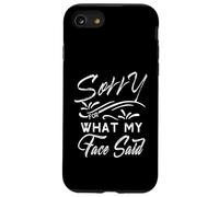 Désolée pour ce Que disait Mon Visage, drôle et Sarcastique Coque pour iPhone SE (2020) / 7/8