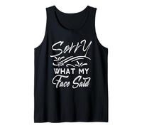 Désolée pour ce Que disait Mon Visage, drôle et Sarcastique Débardeur