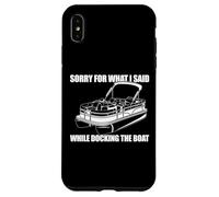 DÉSOLÉE pour CE Que J'Ai Dit Quand J'ÉTAIS en Train D'ACCOSTER Le Bateau Funny Meme Coque pour iPhone XS Max