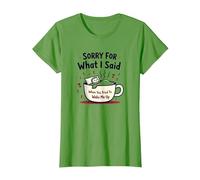 Désolée pour ce Que J'Ai Dit Quand tu as essayé de me réveiller T-Shirt, Femme, Herbe, S