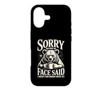 Désolée pour ce Que Mon Visage a Dit, Je n'ai Pas Encore bu Assez de café Coque pour iPhone 17