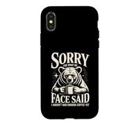 Désolée pour ce Que Mon Visage a Dit, Je n'ai Pas Encore bu Assez de café Coque pour iPhone X/XS