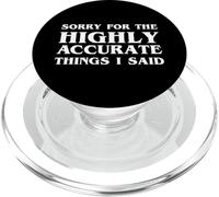 Désolée pour les choses très précises que j'ai dites, sarcastiques et drôles PopSockets PopGrip pour MagSafe