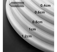 Désossage en polyester blanc de 50 mètres pour la couture, désossage à faible densité pour robe de mariée, casquettes d'allaitement, corset, robes de mariée black