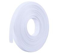 Désossage pour corset à coudre, 15 mm de large, en polyester pour couture, accessoires de vêtements, outil de désossage pour corsets, robes de mariée, robes de soirée, lingerie chapeaux (5 m, blanc)