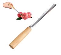 Désosseur de Fruits,Manuel En Acier Inoxydable Robuste | Manuel Manche Bois Pour Cuisine Découpe Jus Conserves