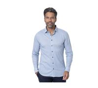 Desoto - Chemise bleue à motif géométrique - Homme - Chemises - Bleu - Taille: S