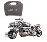 Desperate Pursuit Kit de construction en métal pour moto 3D DIY Objet de décoration créatif (plus de 600 pièces), conçu pour les fans de moto pour offrir une expérience de construction immersive