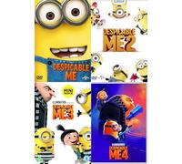 Despicable Me 1-4 Collection DVD - Despicable Me / Despicable Me 2 / Despicable Me 3 / Despicable Me 4 DVD Collection - Despicable Me 4 Movie Collection DVD