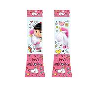 DESPICABLE ME MINIONS 93752-12 Fluffy Lampe à Paillettes LED avec 2 Motifs, Emballage Individuel dans Un Tube Transparent, 4,5 x 15 cm