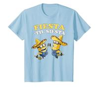 Despicable Me Minions Fiesta Til Siesta T-Shirt, Enfant, Bleu Céleste, 2 Ans