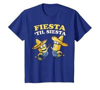 Despicable Me Minions Fiesta Til Siesta T-Shirt, Enfant, Bleu Royal, 2 Ans